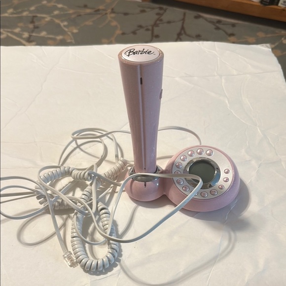 Barbie Other - Vintage Barbie Light Pink Phone with Coiled Cord